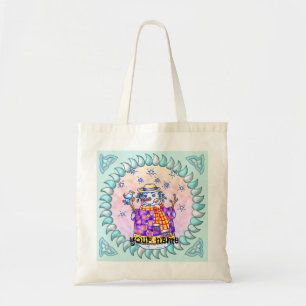 Twinkle Snowman tote bags
