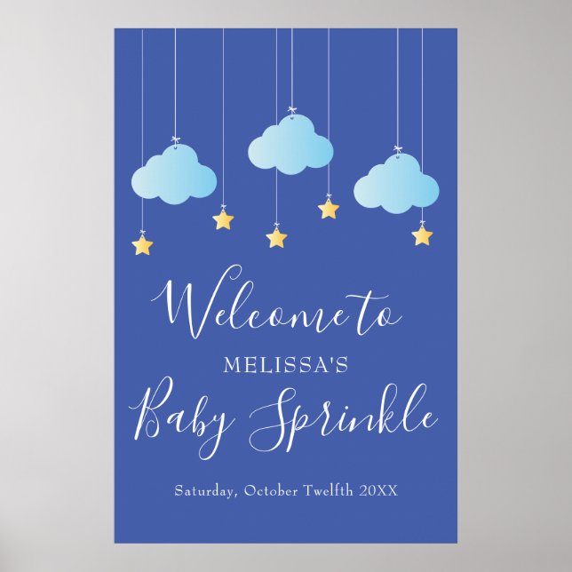 Twinkle Sprinkle Baby Sprinkle / Shower Welcome Poster (Front)