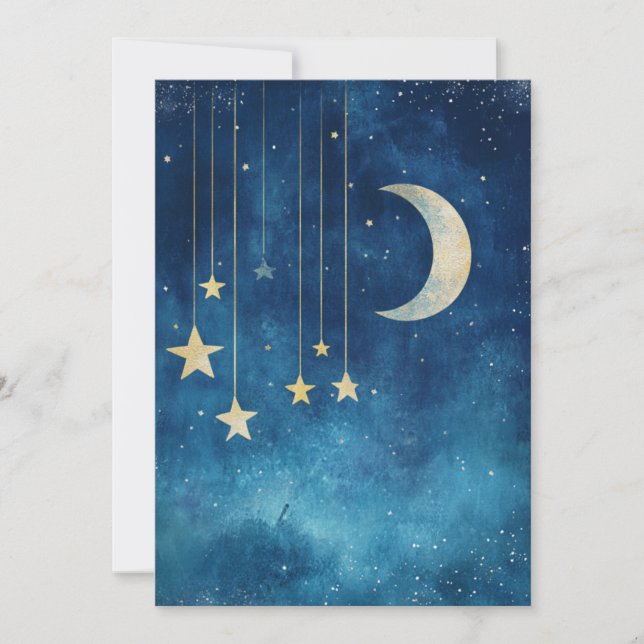 Twinkle Sprinkle | Celestial Sky Invitation (Front)