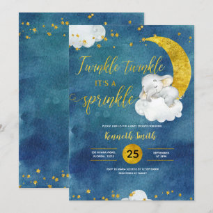 Twinkle Star Baby Sprinkle Invitation