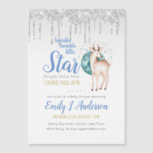 TWINKLE Star Dripping Glitter Woodland Deer Baby