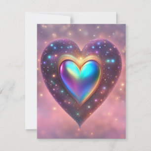 Twinkle Star Heart Holiday Card