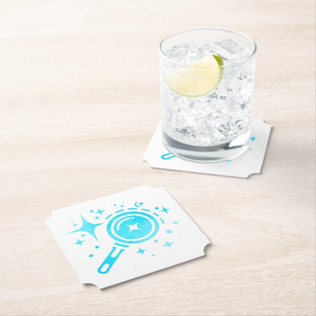 Twinkle stars, Beacon of the Limitless Digital Age Paper Coaster (Insitu)
