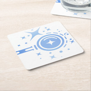 Twinkle stars, Beacon of the Limitless Digital Age Paper Coaster