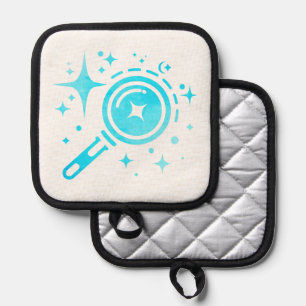 Twinkle stars, Beacon of the Limitless Digital Age Pot Holder