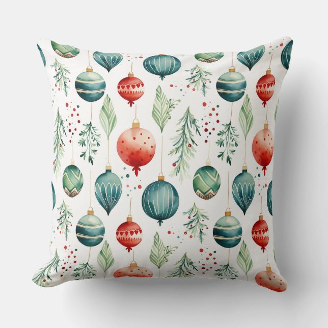 Twinkle Treetop Treasures Christmas Cushion (Front)