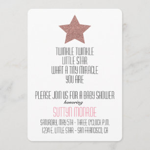 TWINKLE TWINKLE BABY SHOWER INVITATION