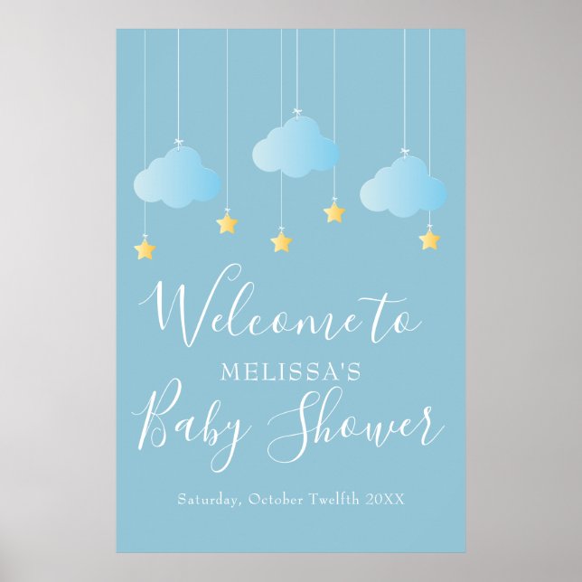 Twinkle Twinkle Baby Shower / Sprinkle Welcome Poster (Front)