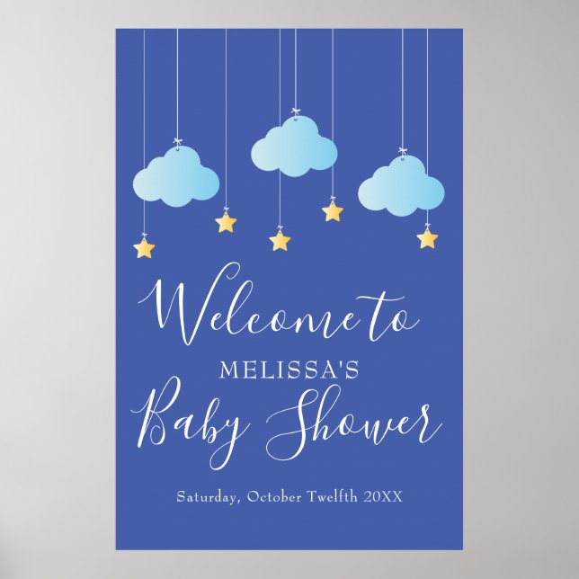 Twinkle Twinkle Baby Shower / Sprinkle Welcome Poster (Front)