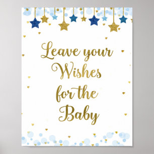 Twinkle Twinkle  Baby Shower Wishes for Baby Sign