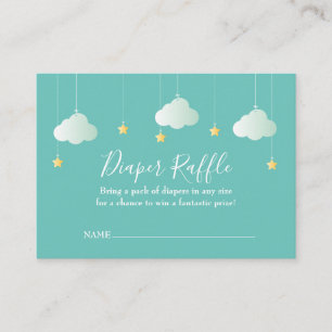 Twinkle twinkle Diaper Raffle Baby Shower Enclosure Card