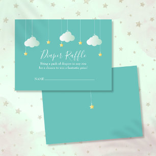 Twinkle twinkle Diaper Raffle Baby Shower Enclosure Card