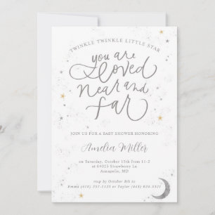 Twinkle Twinkle Gender Neutral Baby Shower Invitation