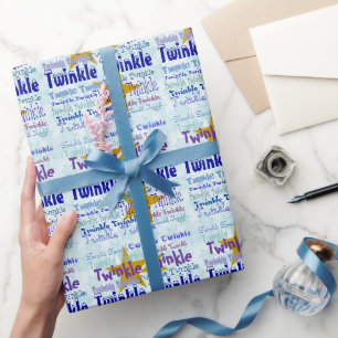 Twinkle Twinkle Graphics with Stars Wrapping Paper