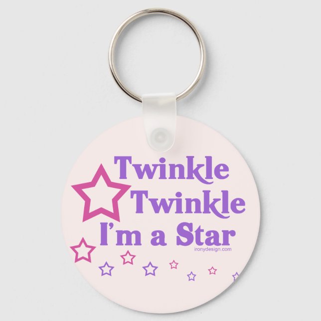 Twinkle Twinkle I'm a Star Key Ring (Front)