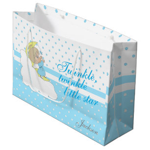 Twinkle, Twinkle Little Star - Baby Blue Large Gift Bag