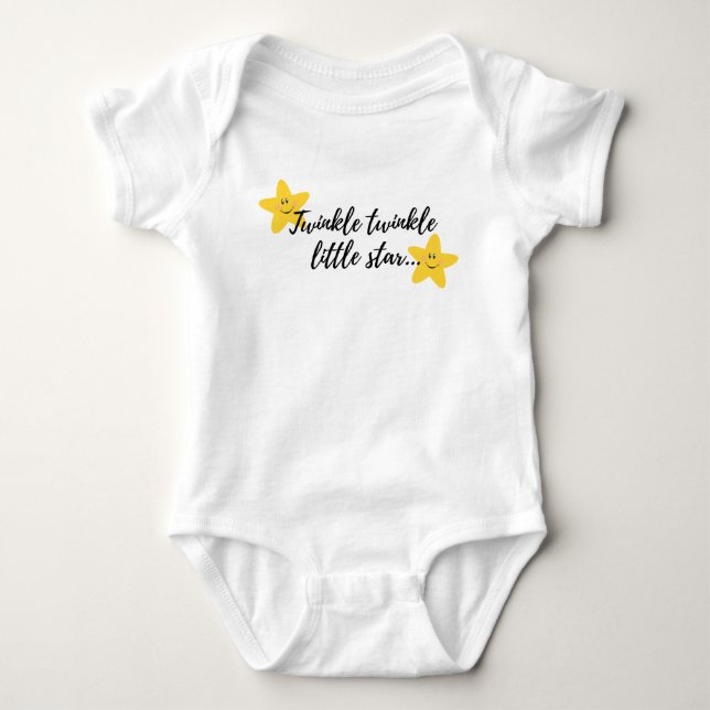 Twinkle Twinkle Little Star Baby Bodysuit (Front)
