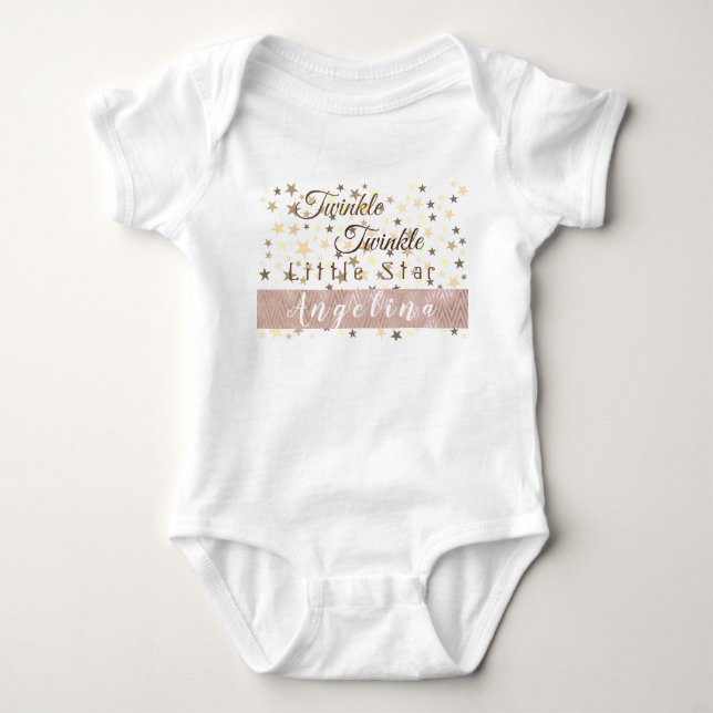 Twinkle Twinkle Little Star Baby Bodysuit (Front)