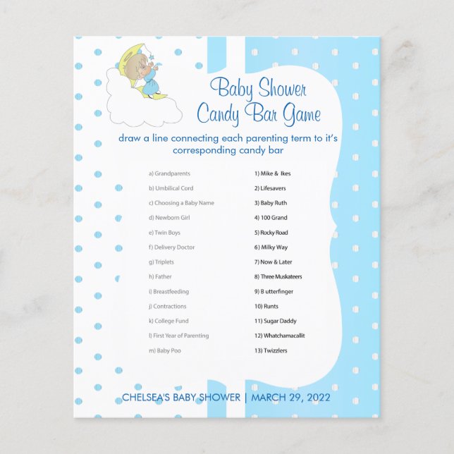 Twinkle, Twinkle Little Star -  Baby Boy - Game Flyer (Front)