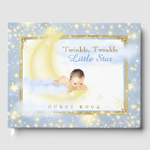 Twinkle Twinkle Little Star Baby Boy Guest Book