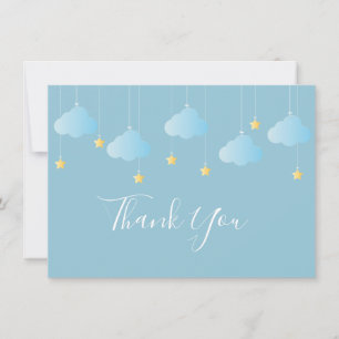 Twinkle Twinkle Little Star Baby Boy Thank You Card