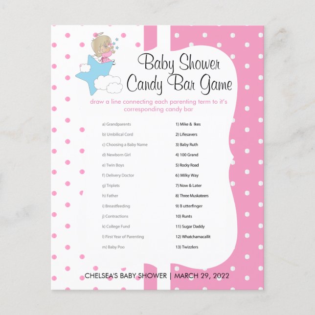 Twinkle, Twinkle Little Star -  Baby Girl - Game Flyer (Front)