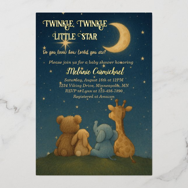 Twinkle Twinkle Little Star Baby Shower (Front)