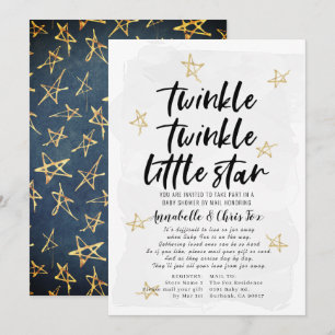 Twinkle Twinkle Little Star Baby Shower by Mail Invitation