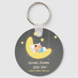 Twinkle Twinkle Little Star Baby Shower Favors Key Ring