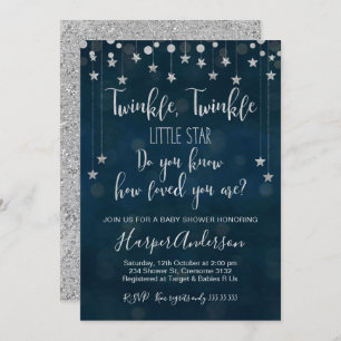 Twinkle Twinkle Little Star Baby Shower Invitation