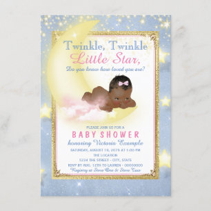 Twinkle Twinkle Little Star Baby Shower Invitation