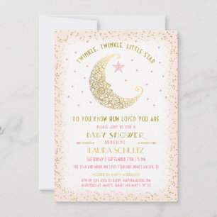 Twinkle Twinkle Little Star Baby Shower Invitation