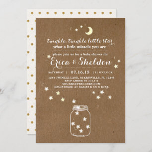 Twinkle Twinkle Little Star Baby Shower Invitation