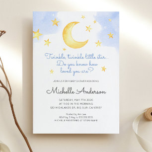 Twinkle Twinkle Little Star Baby Shower Invitation