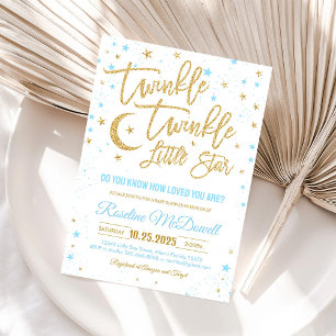 Twinkle Twinkle Little Star Baby Shower Invitation