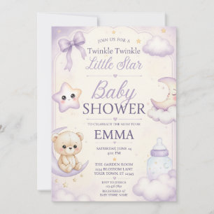 Twinkle Twinkle Little Star Baby Shower Invitation