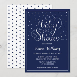 Twinkle Twinkle Little Star Baby Shower Invitation