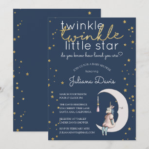 Twinkle Twinkle Little Star Baby Shower Invitation