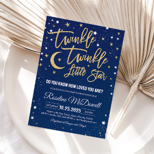 Twinkle Twinkle Little Star Baby Shower Invite