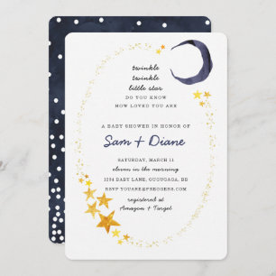 Twinkle Twinkle Little Star Baby Shower Invite