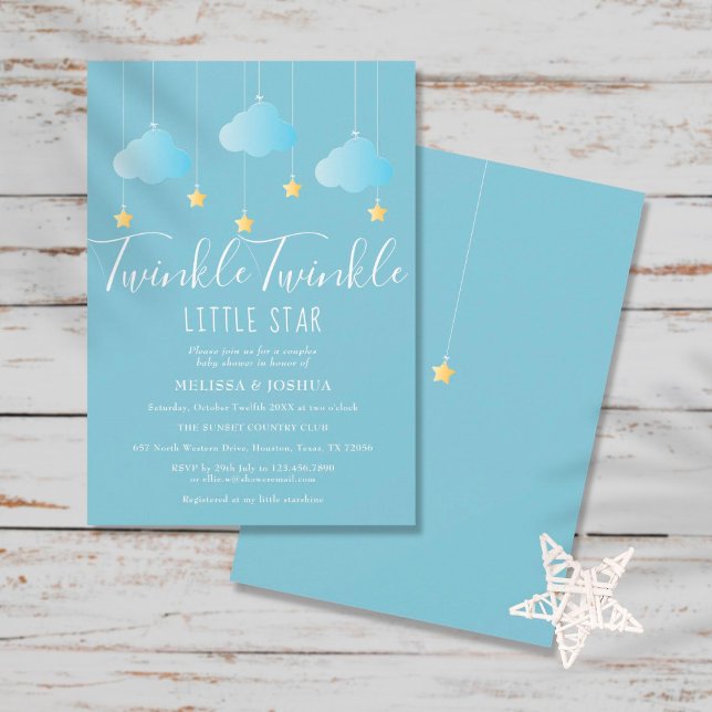 Twinkle Twinkle Little Star Baby Shower / Sprinkle Invitation (Creator Uploaded)
