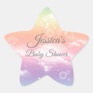  Twinkle Twinkle Little Star Baby Shower Star Sticker