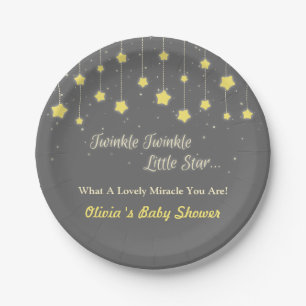 Twinkle Twinkle Little Star Baby Shower Supplies Paper Plate