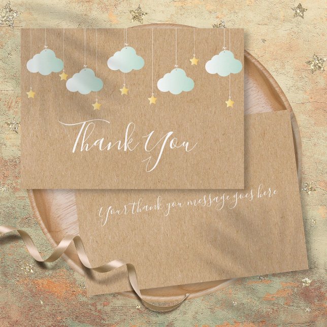 Twinkle Twinkle Little Star Baby Shower Thank You Card (Twinkle Twinkle Little Star Baby Shower Thank You Card)