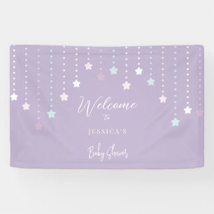 Twinkle Twinkle Little Star Baby Shower Welcome Banner