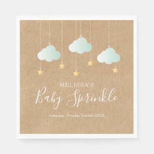 Twinkle Twinkle Little Star Baby Sprinkle Rustic Napkin