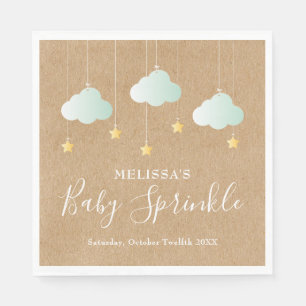 Twinkle Twinkle Little Star Baby Sprinkle Rustic Napkin