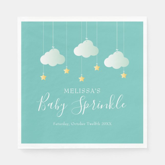 Twinkle Twinkle Little Star Baby Sprinkle / Shower Napkin (Front)