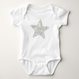 Twinkle Twinkle Little Star Baby Word Art Bodysuit