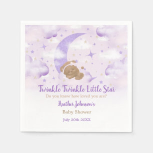 Twinkle Twinkle Little Star Bear Baby Shower Napkin